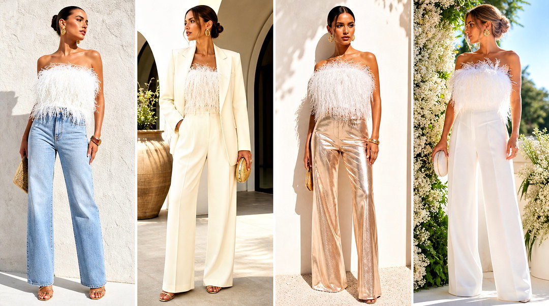 20 Cult Gaia Feather Top Outfit Ideas for Glam Party Looks
