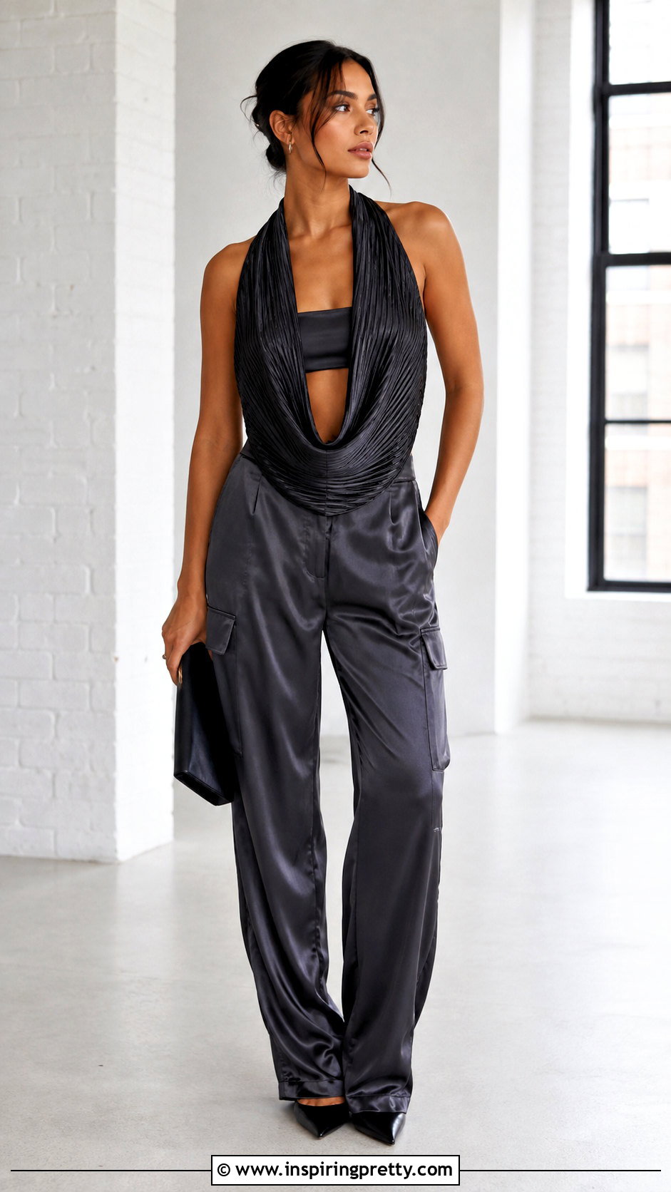 Cult Gaia Taraji Top With Satin Cargo Pants - 25 cult gaia taraji top outfit ideas