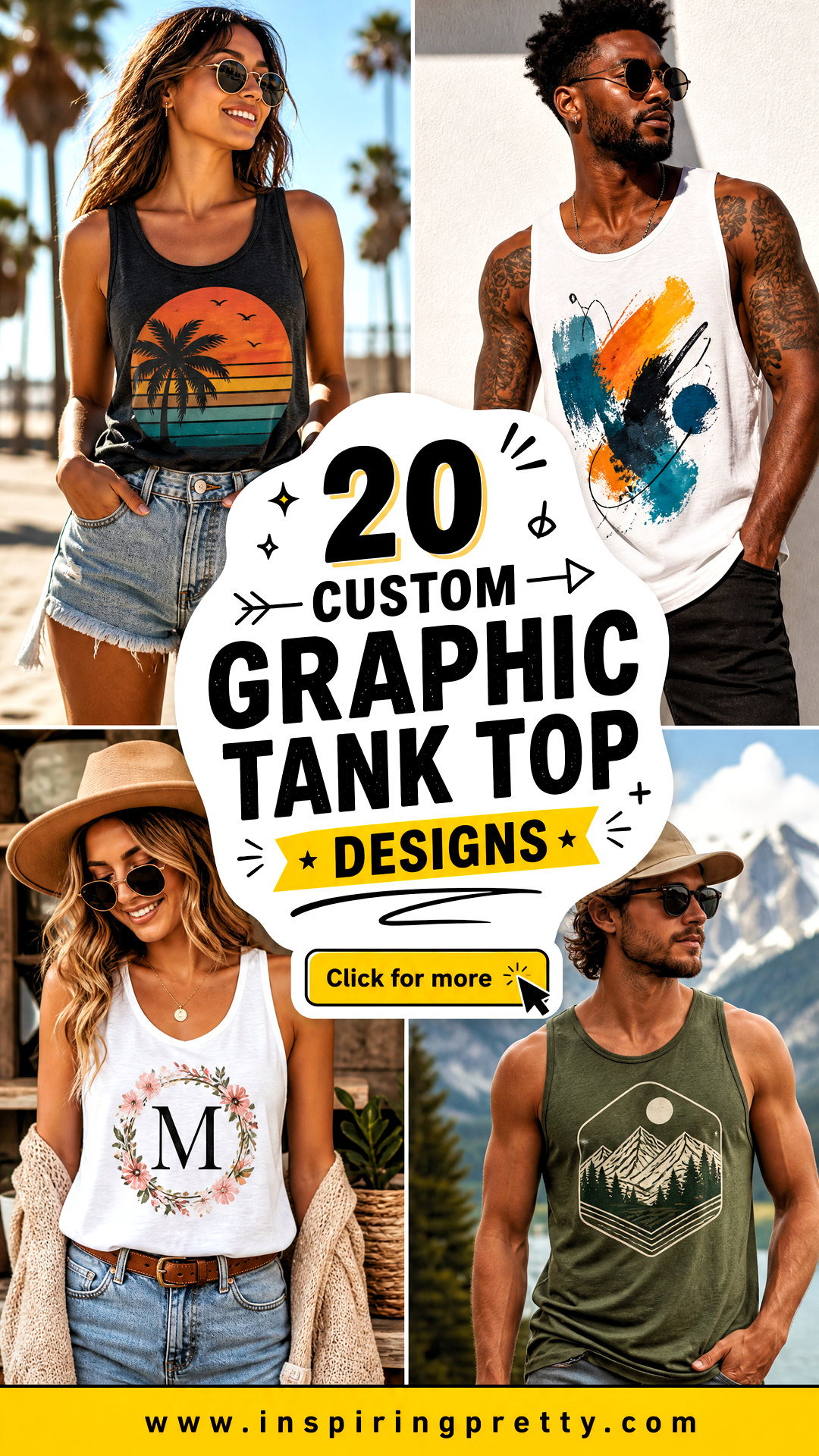 20 Custom Graphic Tank Top Designs for Brands and Creators - 20 Custom Graphic Tank Top Designs for Brands and Creators