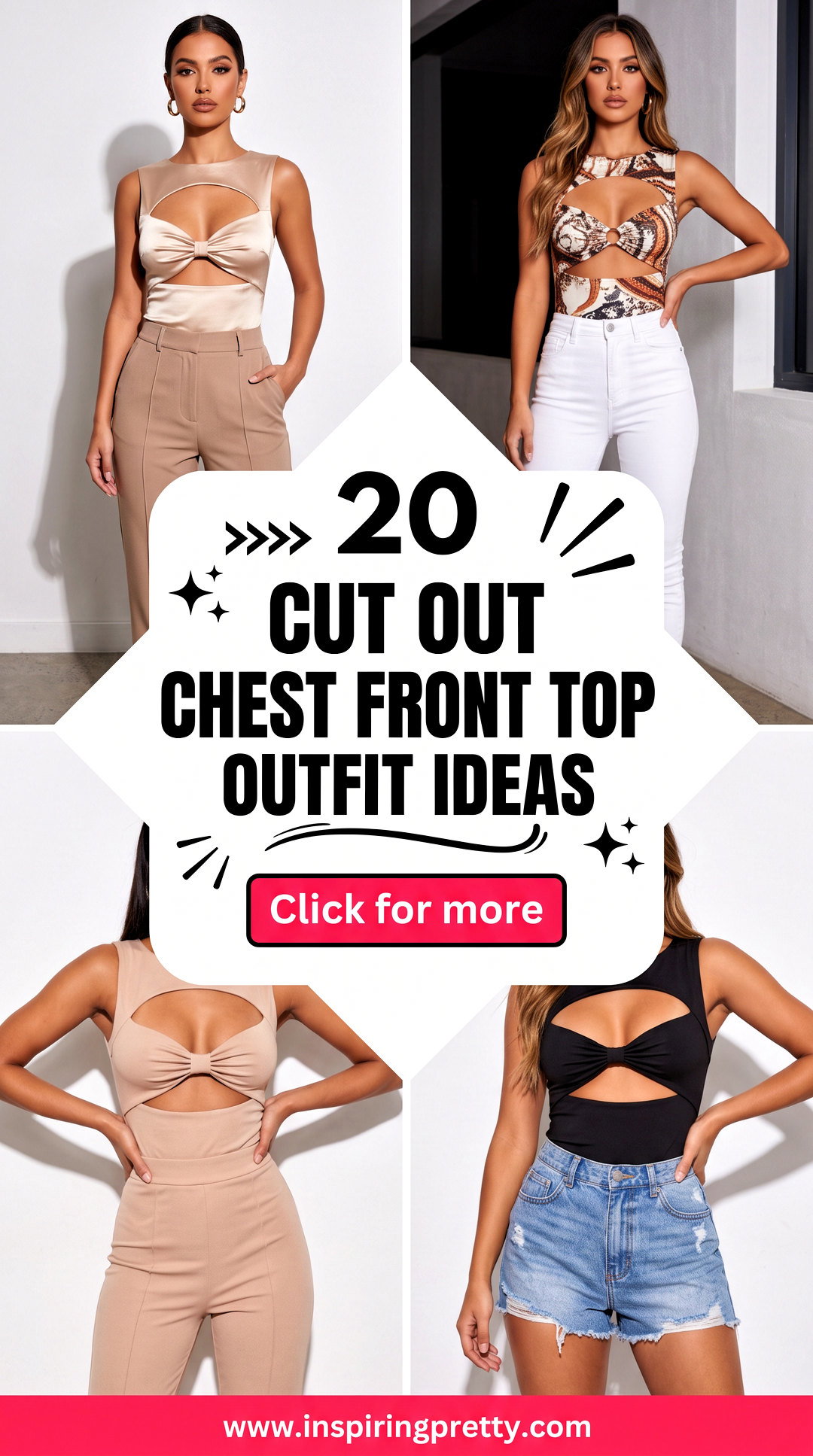 20 Cut Out Chest Front Top Outfit Ideas for Daring Looks - 20 Cut Out Chest Front Top Outfit Ideas for Daring Looks