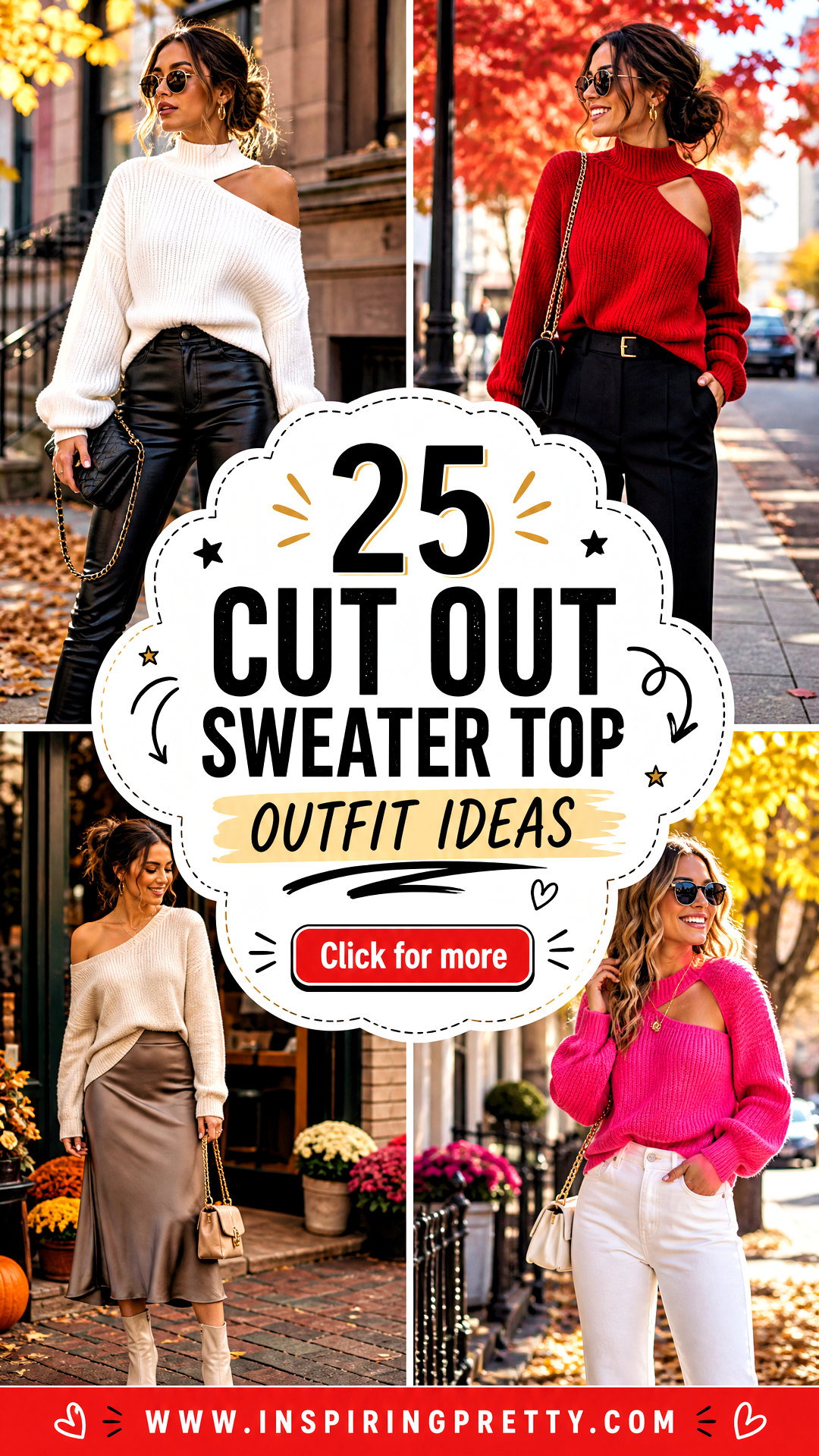 25 Cut Out Sweater Top Outfit Ideas for Cozy-Chic Fall Days - 25 Cut Out Sweater Top Outfit Ideas for Cozy-Chic Fall Days