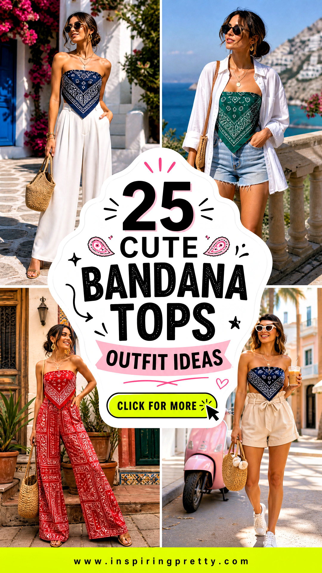 25 Cute Bandana Tops Outfit Ideas for Playful Summer Style - 25 Cute Bandana Tops Outfit Ideas for Playful Summer Style