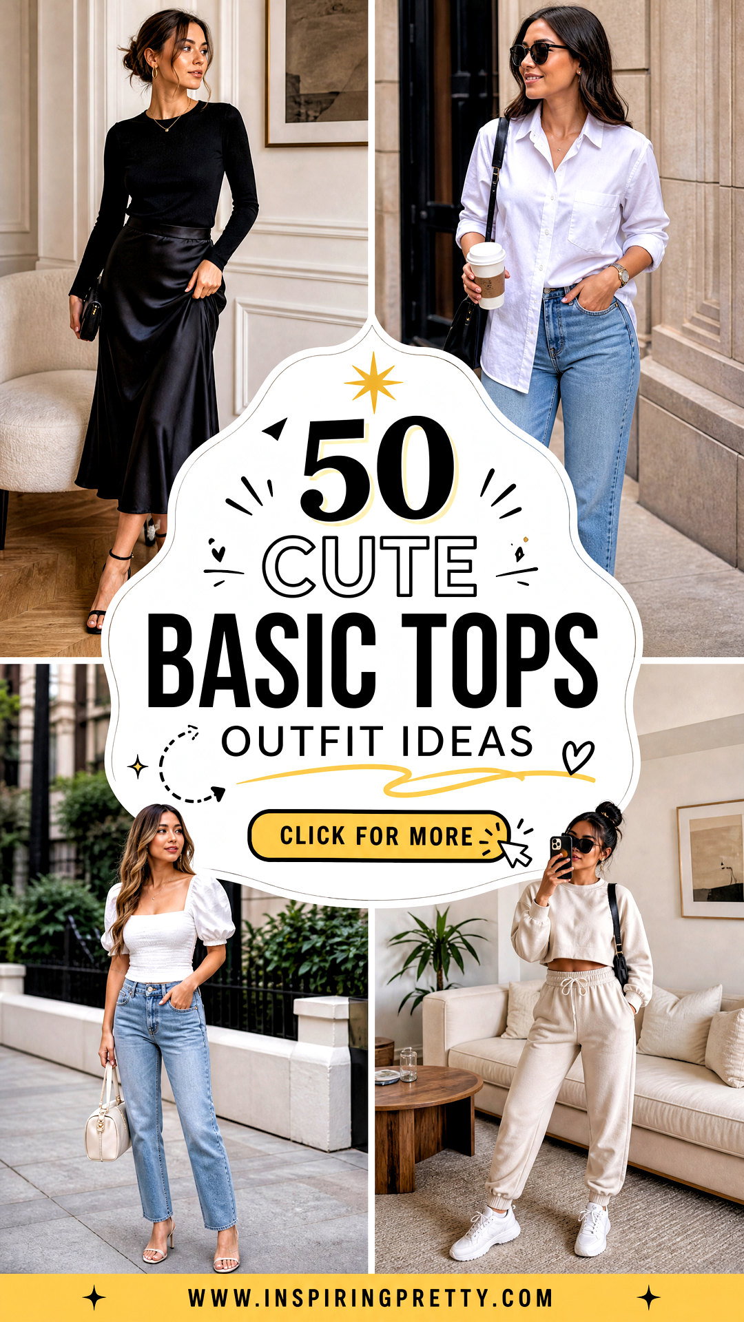 50 Cute Basic Tops Outfit Ideas for Effortless Daily Style - 50 Cute Basic Tops Outfit Ideas for Effortless Daily Style
