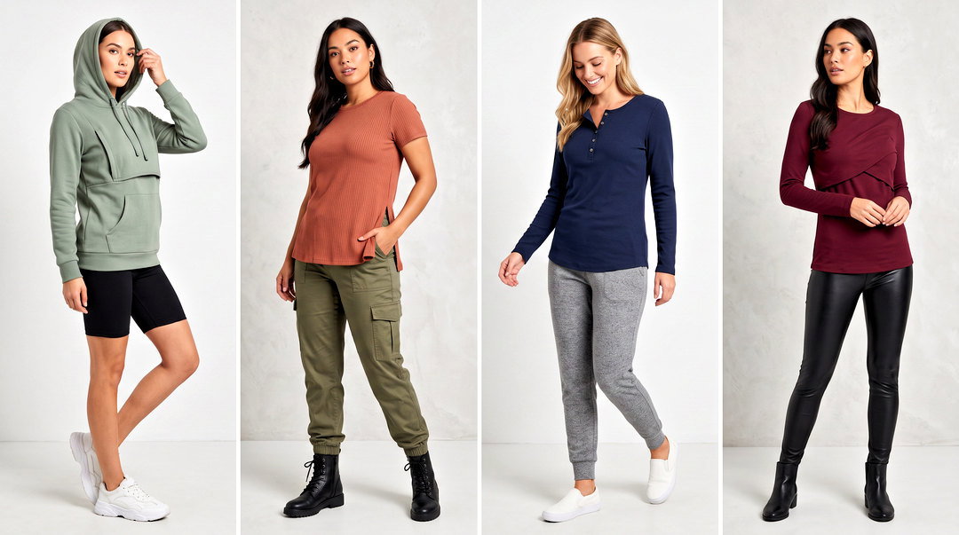 20 Cute Breastfeeding Tops Outfit Ideas for Nursing Moms