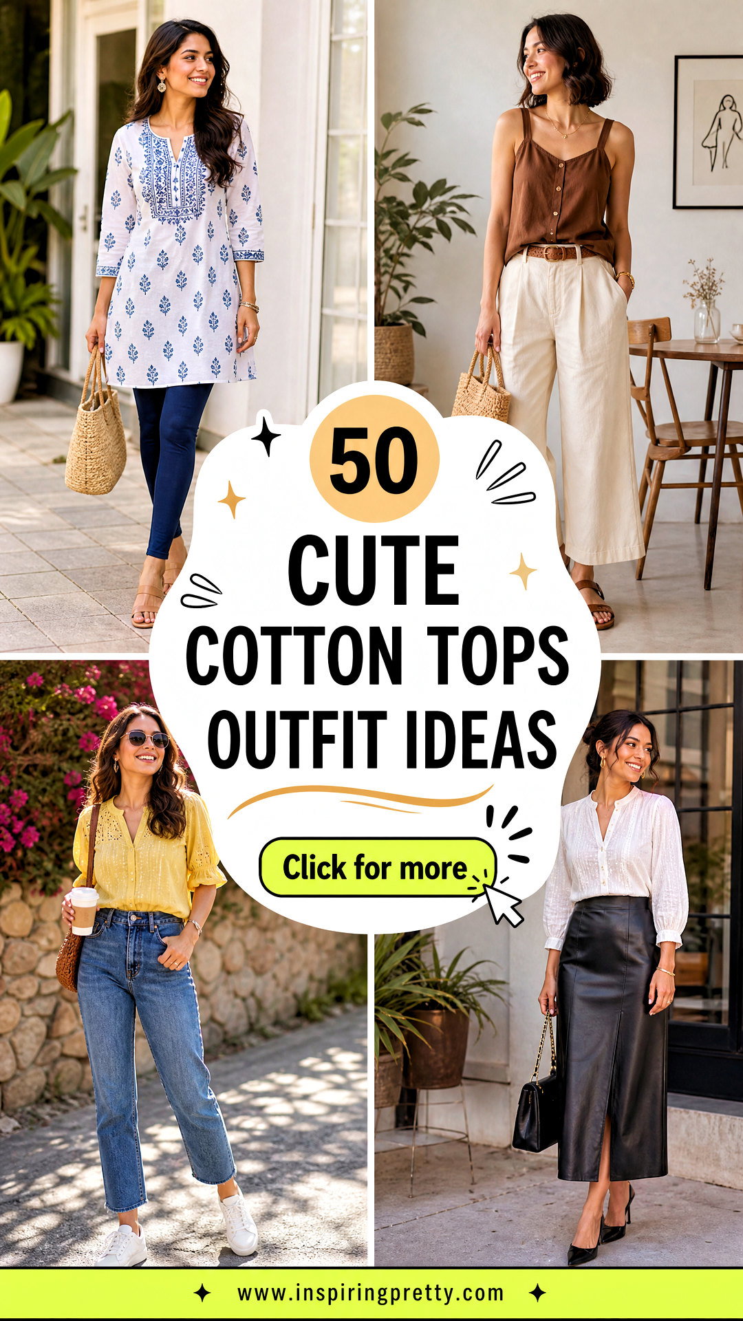 50 Cute Cotton Tops Outfit Ideas for Breezy Everyday Style - 50 Cute Cotton Tops Outfit Ideas for Breezy Everyday Style