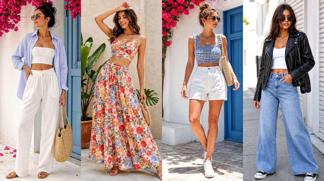 50 Cute Crop Tops Outfit Ideas for Flirty Summer Style