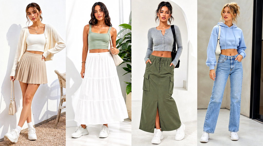 20 Cute Crop Tops for School Outfit Ideas Teens Will Love