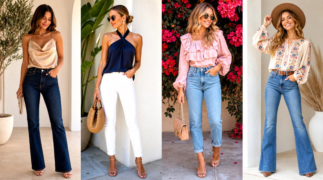 20 Cute Dressy Tops to Wear With Jeans for Polished Looks