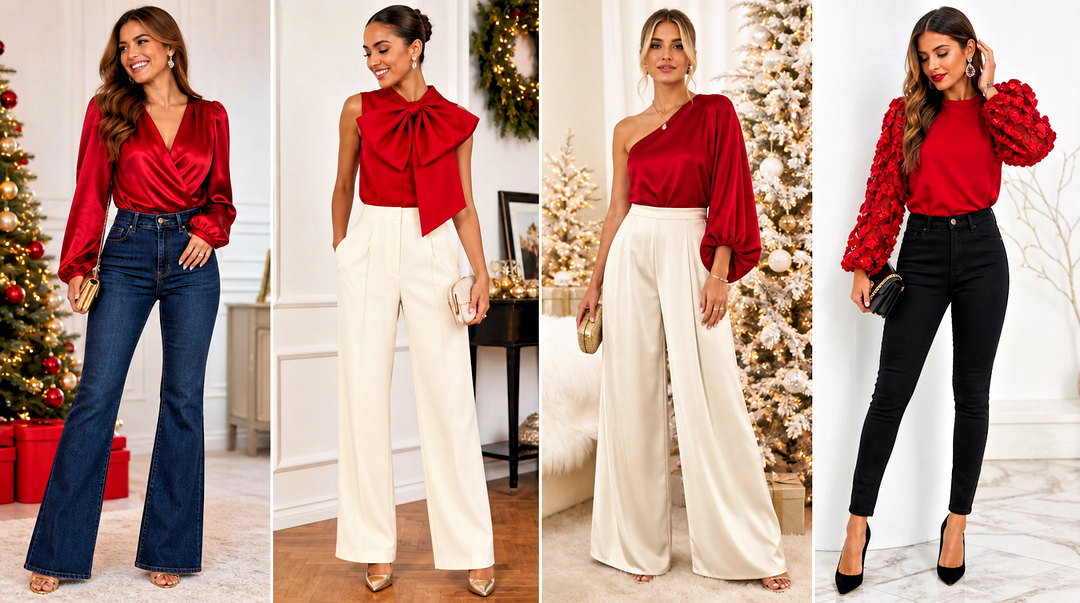 20 Cute Holiday Top Outfit Ideas for Festive Party Style