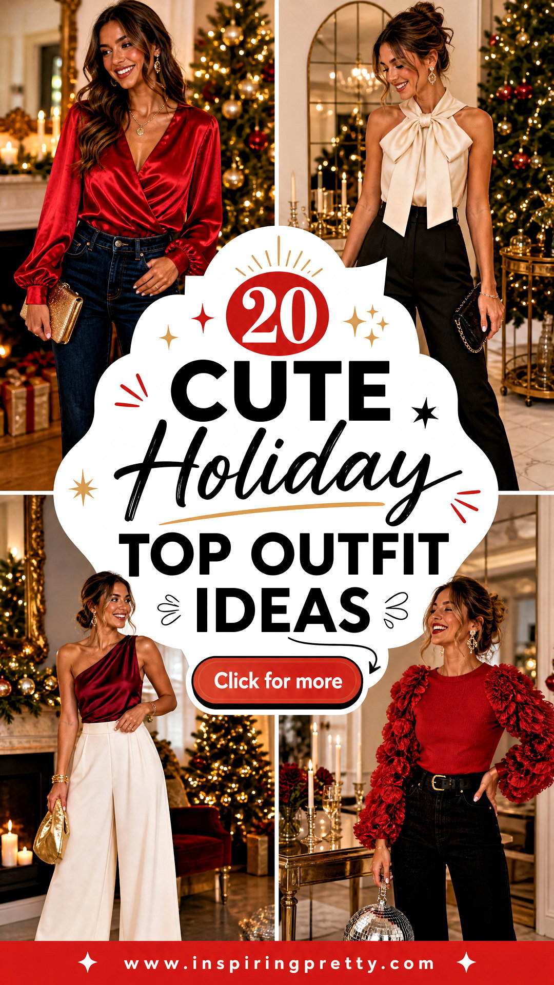 20 Cute Holiday Top Outfit Ideas for Festive Party Style - 20 Cute Holiday Top Outfit Ideas for Festive Party Style