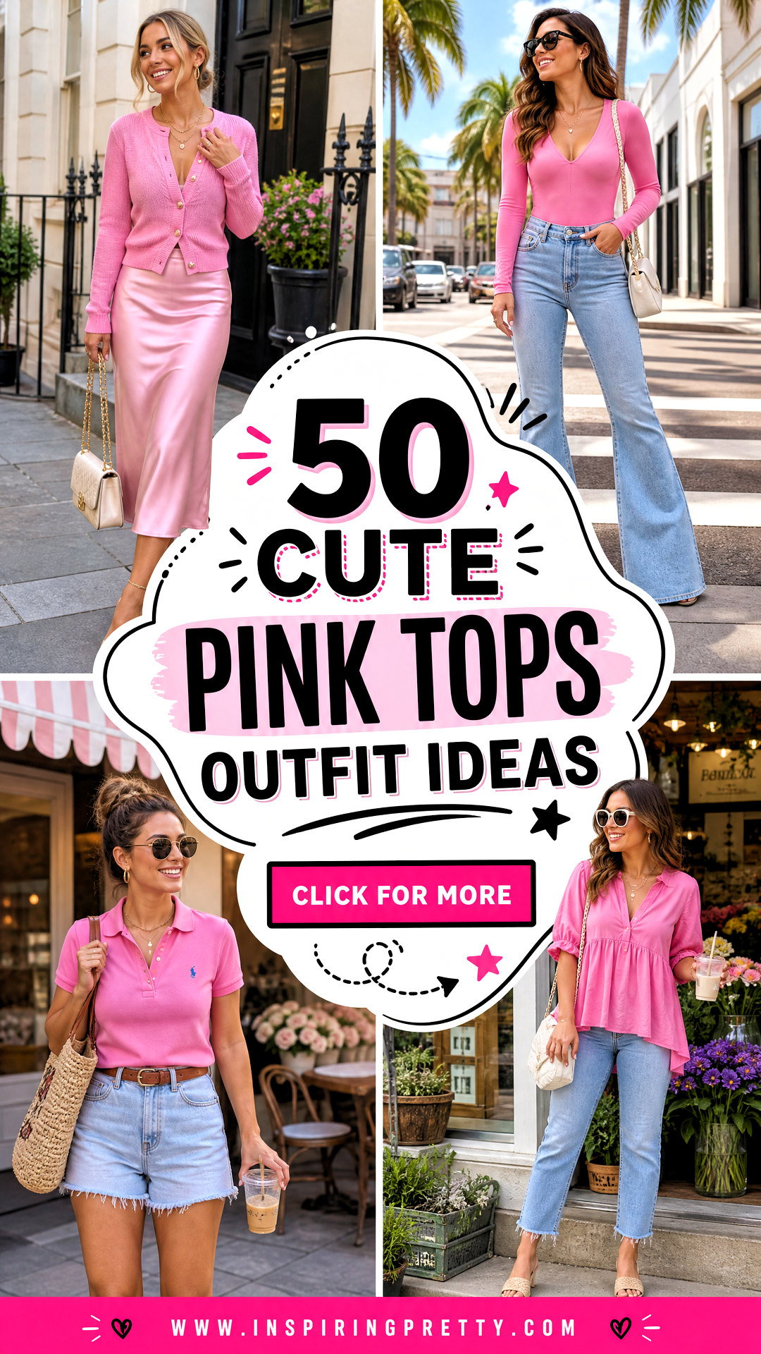 50 Cute Pink Tops Outfit Ideas for Everyday Looks Youll Love - 50 Cute Pink Tops Outfit Ideas for Everyday Looks You’ll Love