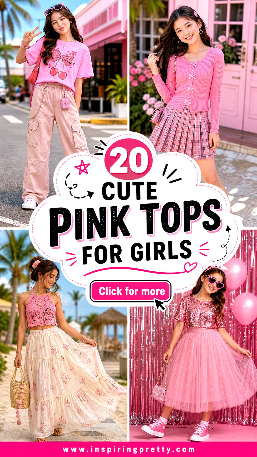 20 Cute Pink Tops for Girls Sweet Styles for Every Season - 20 Cute Pink Tops for Girls: Sweet Styles for Every Season