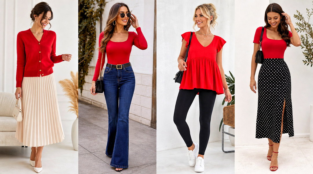 50 Cute Red Tops Outfit Ideas for Bold Everyday Style Made Easy