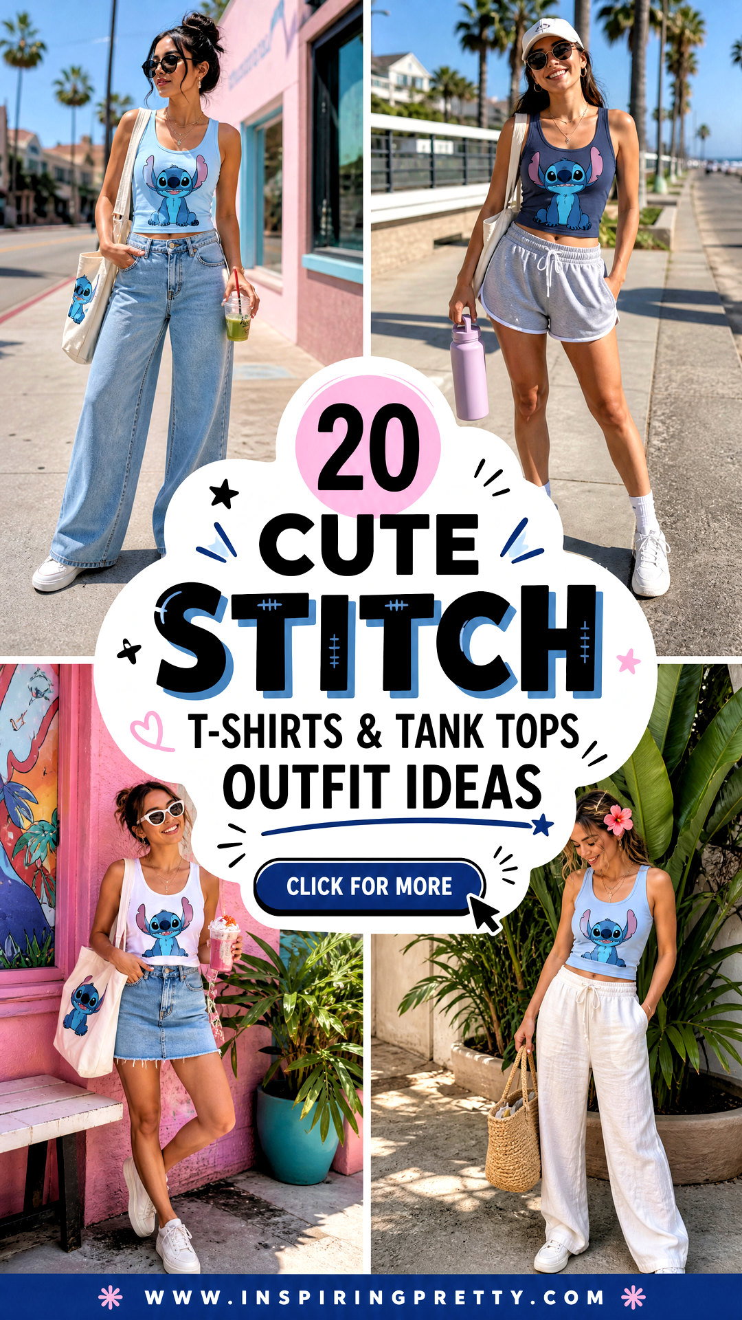 20 Cute Stitch T-Shirts and Tank Tops Outfit Ideas for Disney Fans - 20 Cute Stitch T-Shirts & Tank Tops Outfit Ideas for Disney Fans