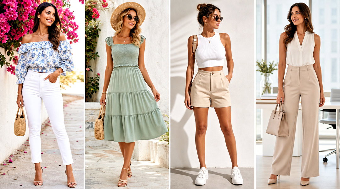50 Cute Summer Tops Outfit Ideas for Breezy Warm-Weather Style