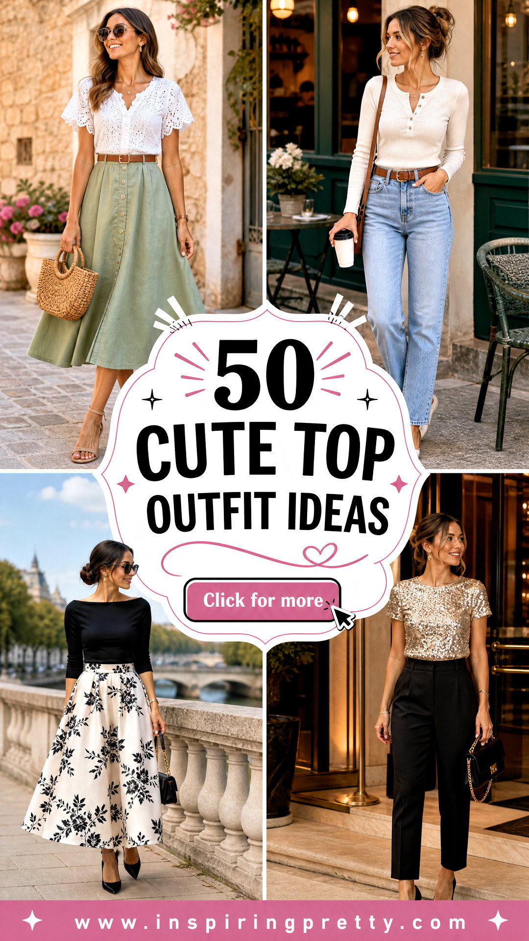 50 Cute Top Outfit Ideas for Effortless Everyday Style - 50 Cute Top Outfit Ideas for Effortless Everyday Style