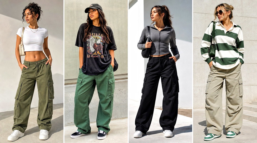 25 Cute Tops to Wear With Cargo Pants for Cool Street Style