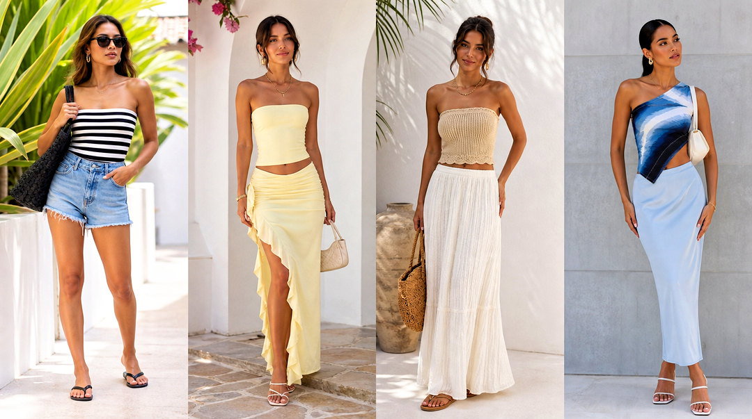 20 Cute Tube Tops for Women for Effortless Summer Style