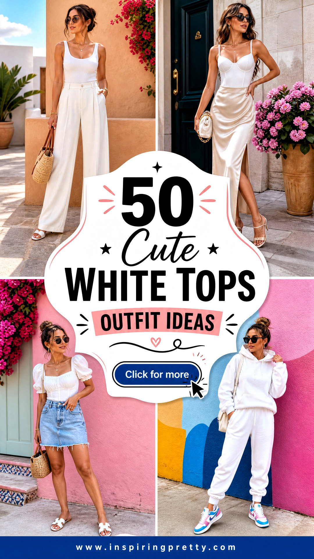 50 Cute White Tops Outfit Ideas for Fresh Everyday Style - 50 Cute White Tops Outfit Ideas for Fresh Everyday Style