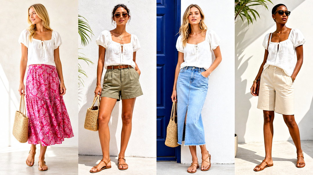 20 Cynthia Rowley Linen Top Outfit Ideas for Resort Chic