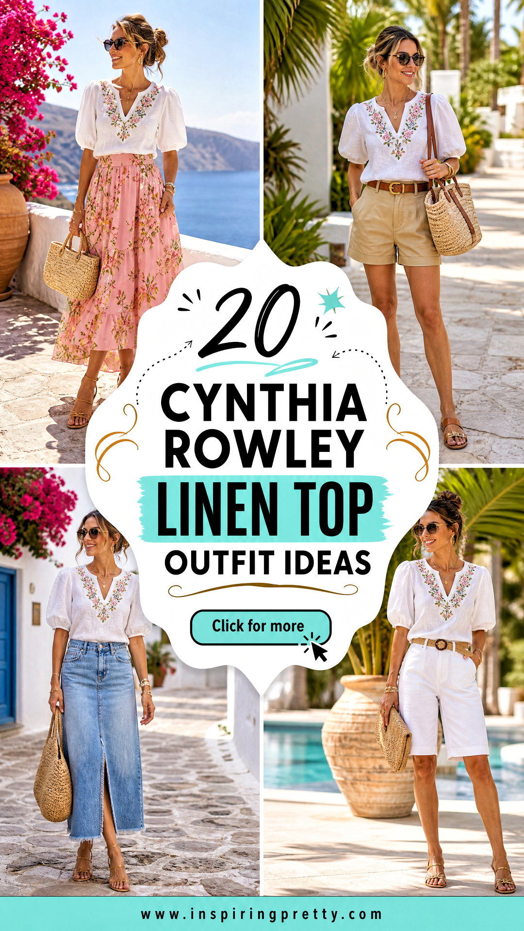 20 Cynthia Rowley Linen Top Outfit Ideas for Resort Chic - 20 Cynthia Rowley Linen Top Outfit Ideas for Resort Chic