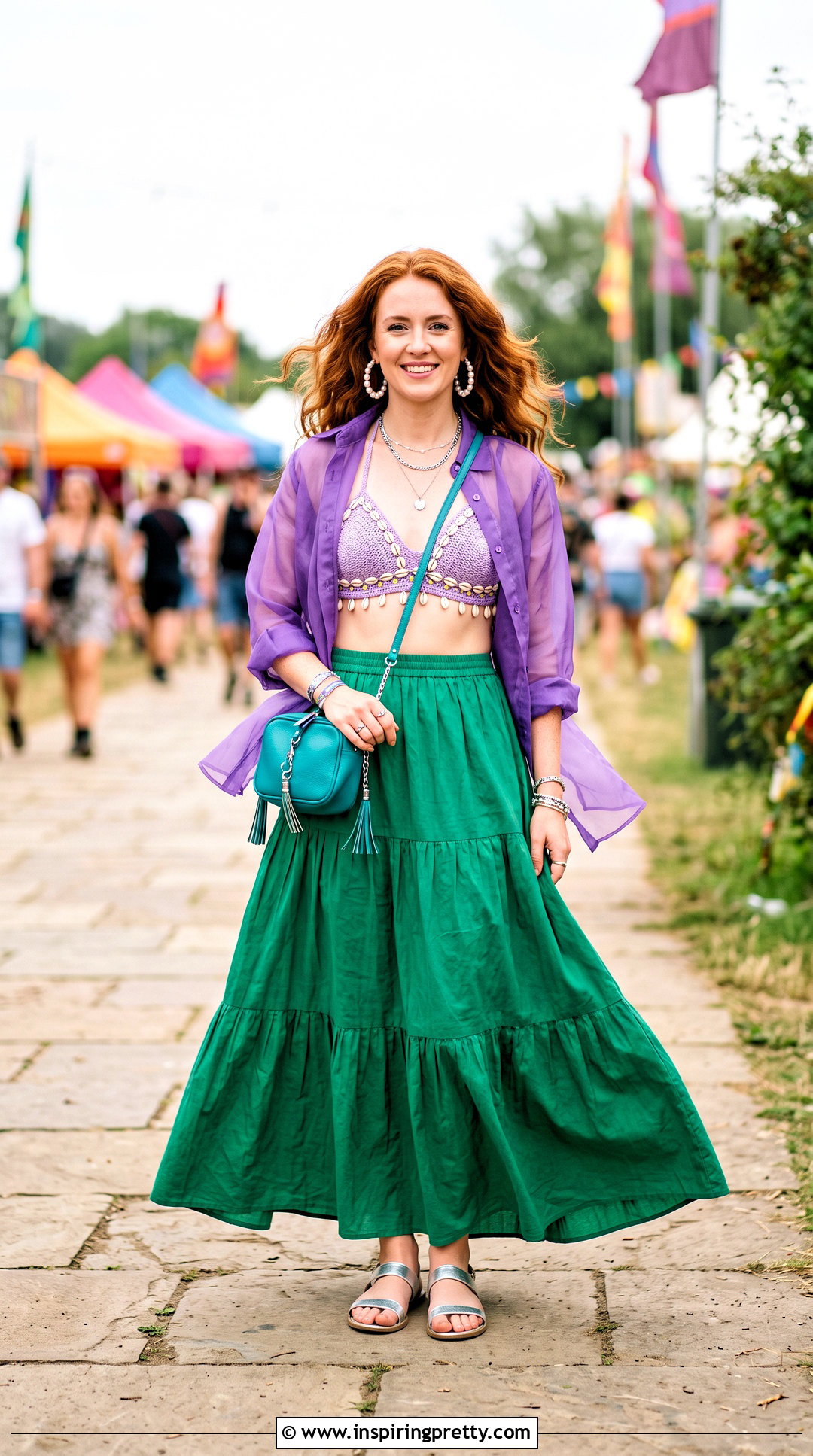 DIY Ariel Bra Top And Purple Sheer Shirt Outfit - 20 diy ariel bra top outfit ideas