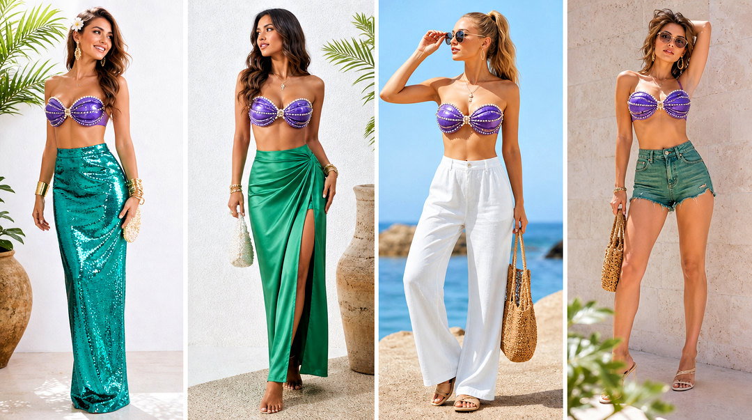 20 DIY Ariel Bra Top Outfit Ideas for Creative Mermaid Fans