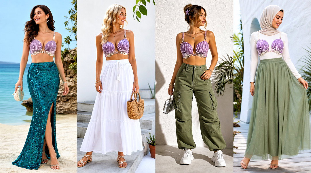 20 DIY Ariel Shell Top Outfit Ideas for Dreamy Mermaid Style