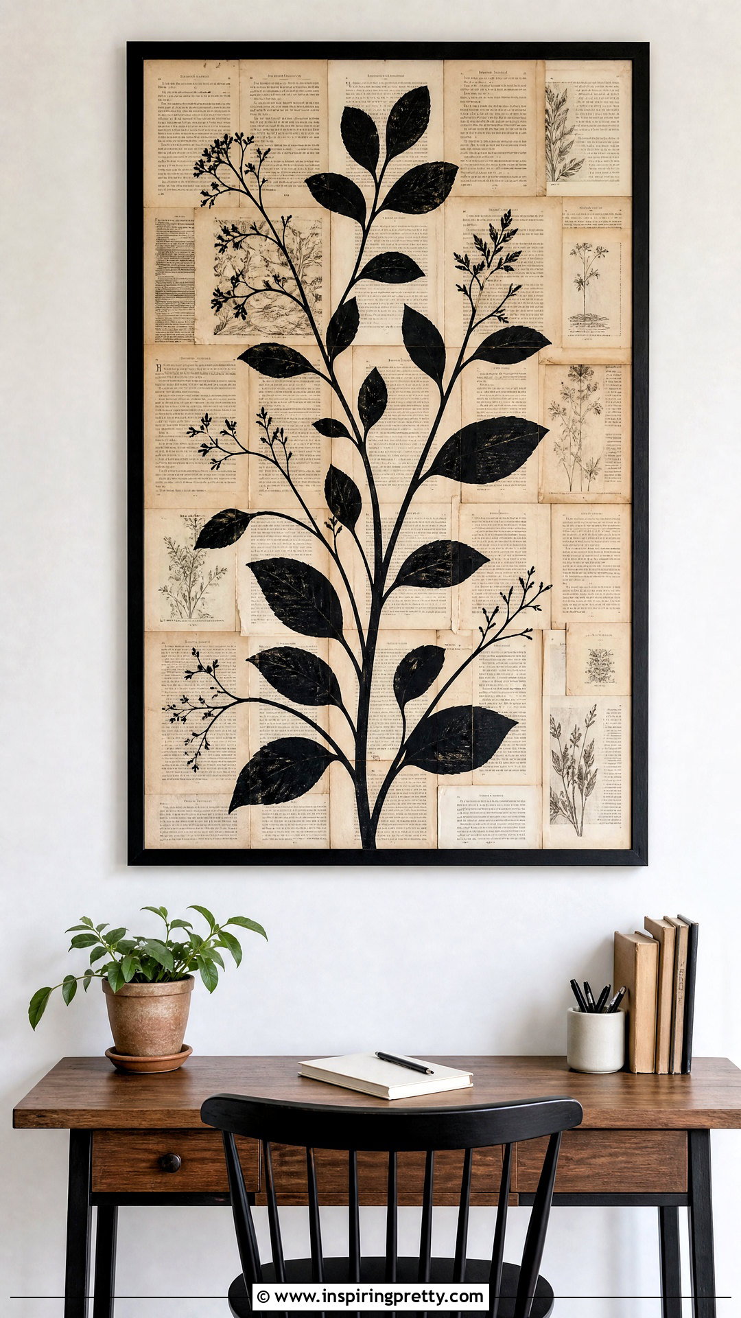 DIY Book Page Wall Art - 50 top diy ideas