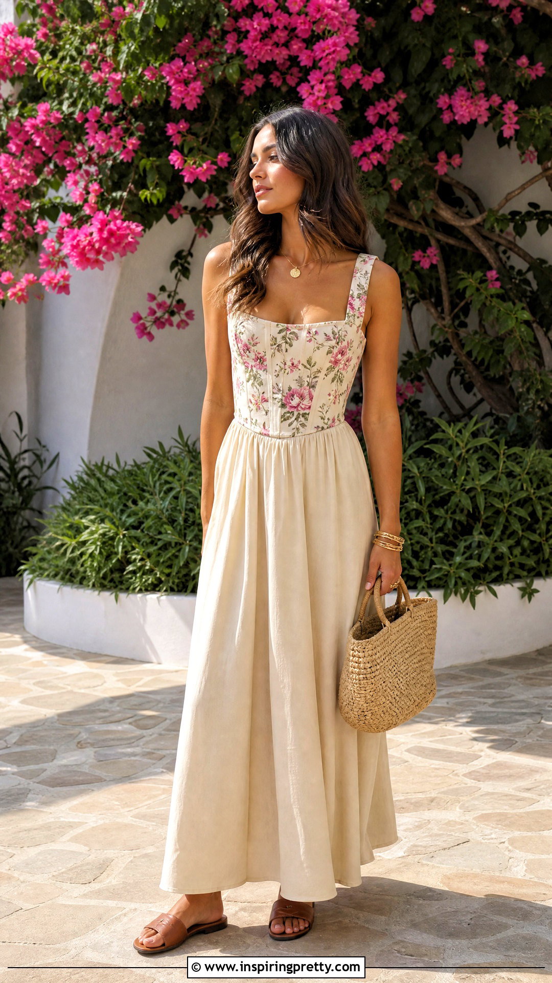 DIY Corset Top With Maxi Skirt - 50 diy corset top outfit ideas