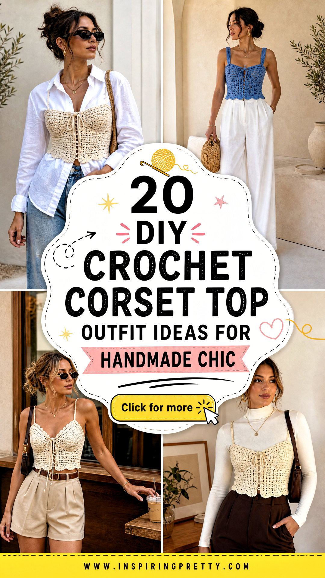 20 DIY Crochet Corset Top Outfit Ideas for Handmade Chic - 20 DIY Crochet Corset Top Outfit Ideas for Handmade Chic