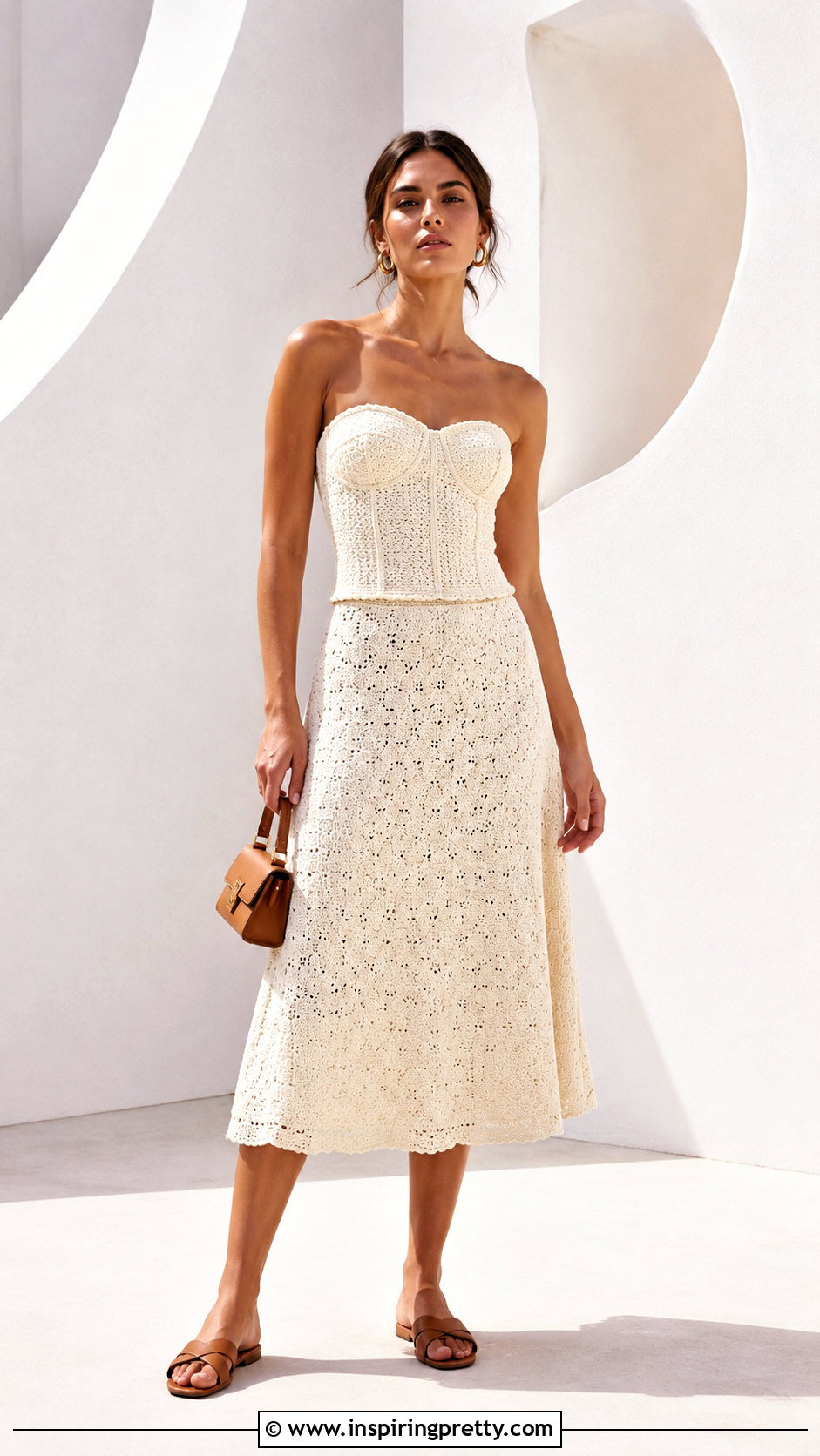 DIY Crochet Corset Top With Matching Crochet Skirt - 20 Diy Crochet Corset Top outfit ideas