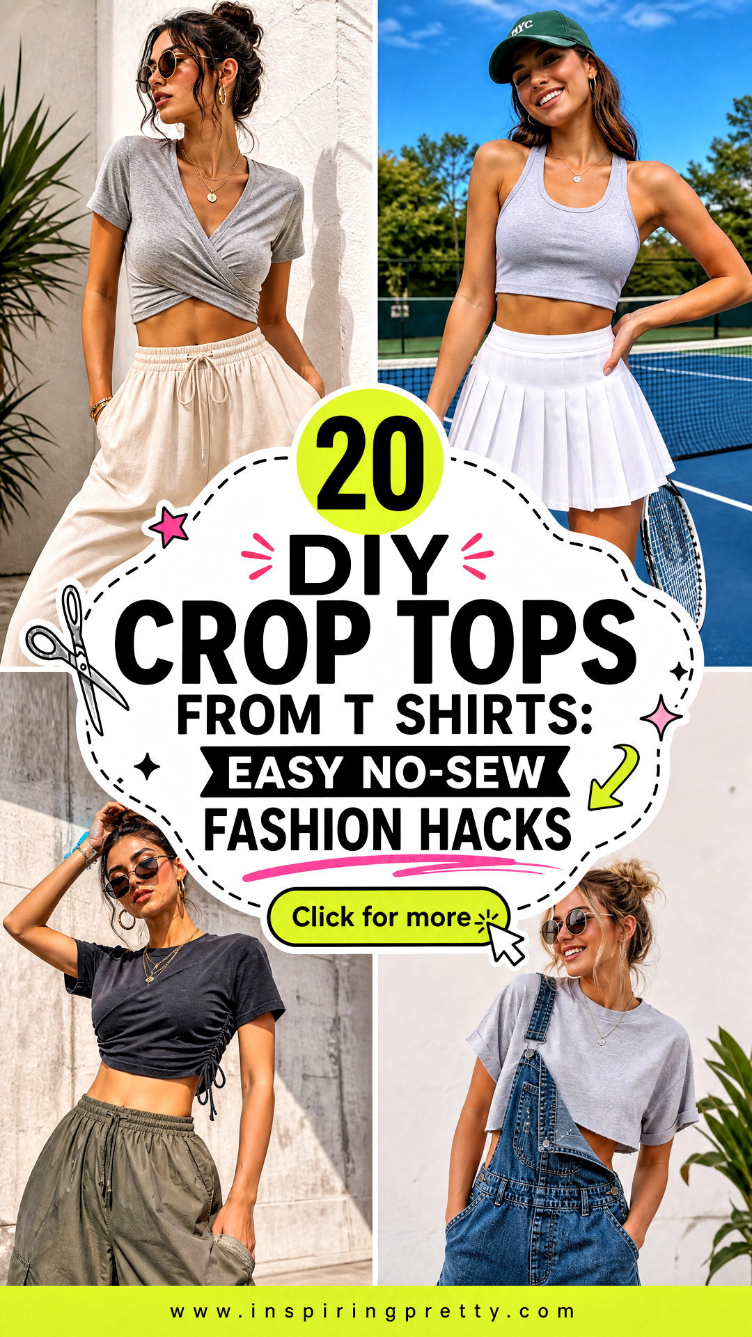 20 DIY Crop Tops From T Shirts Easy No-Sew Fashion Hacks - 20 DIY Crop Tops From T Shirts: Easy No-Sew Fashion Hacks