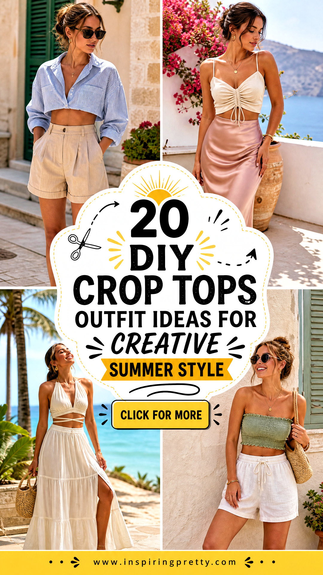 20 DIY Crop Tops Outfit Ideas for Creative Summer Style - 20 DIY Crop Tops Outfit Ideas for Creative Summer Style