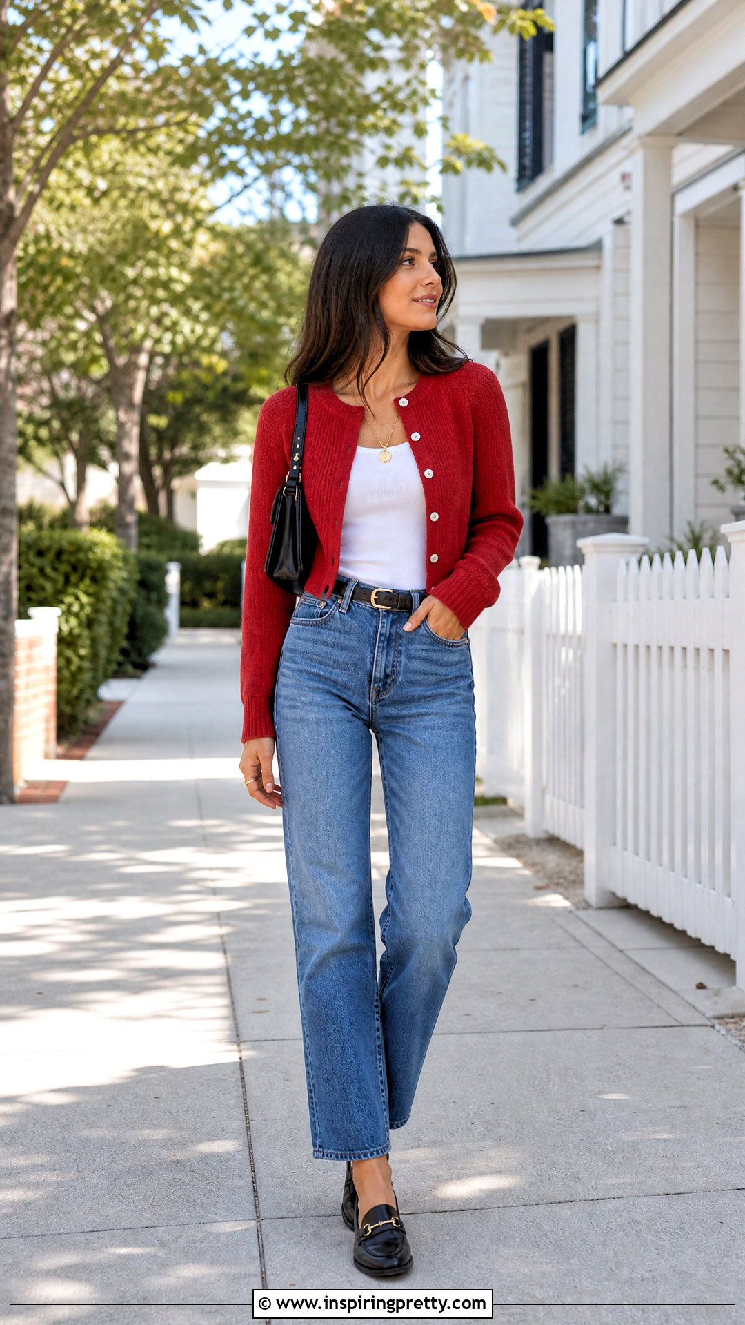DIY Cropped Cardigan With Straight Leg Jeans - 50 diy crop top outfit ideas