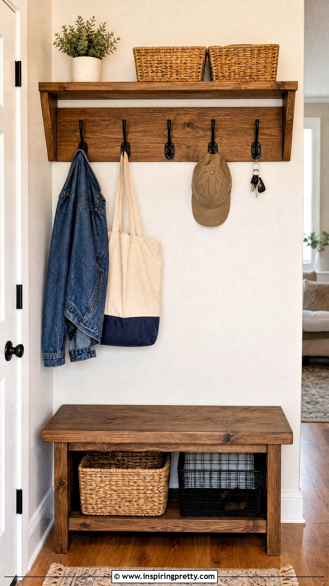 DIY Entryway Coat Rack - 50 top diy ideas