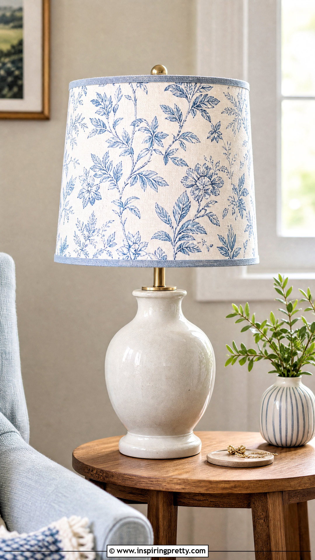DIY Fabric Covered Lampshade - 50 top diy ideas