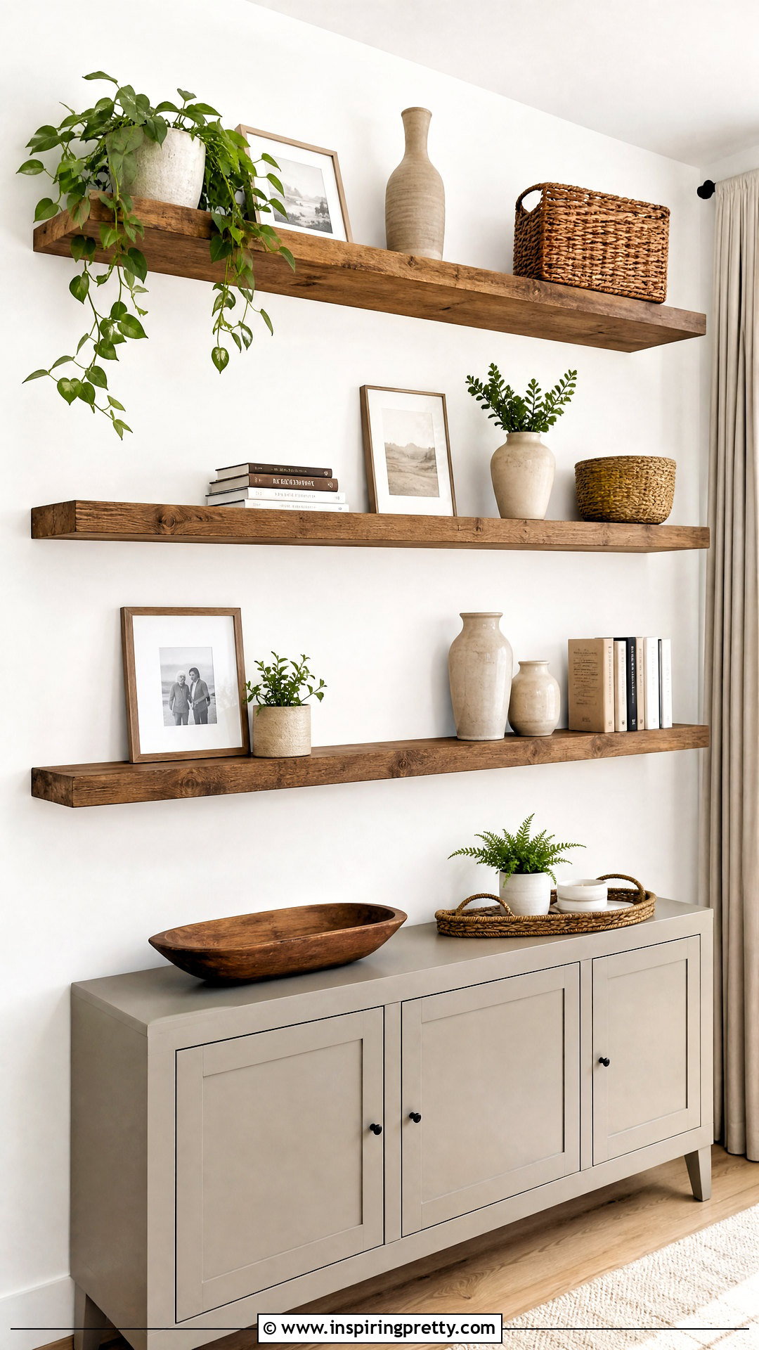 DIY Floating Wood Shelves - 50 top diy ideas