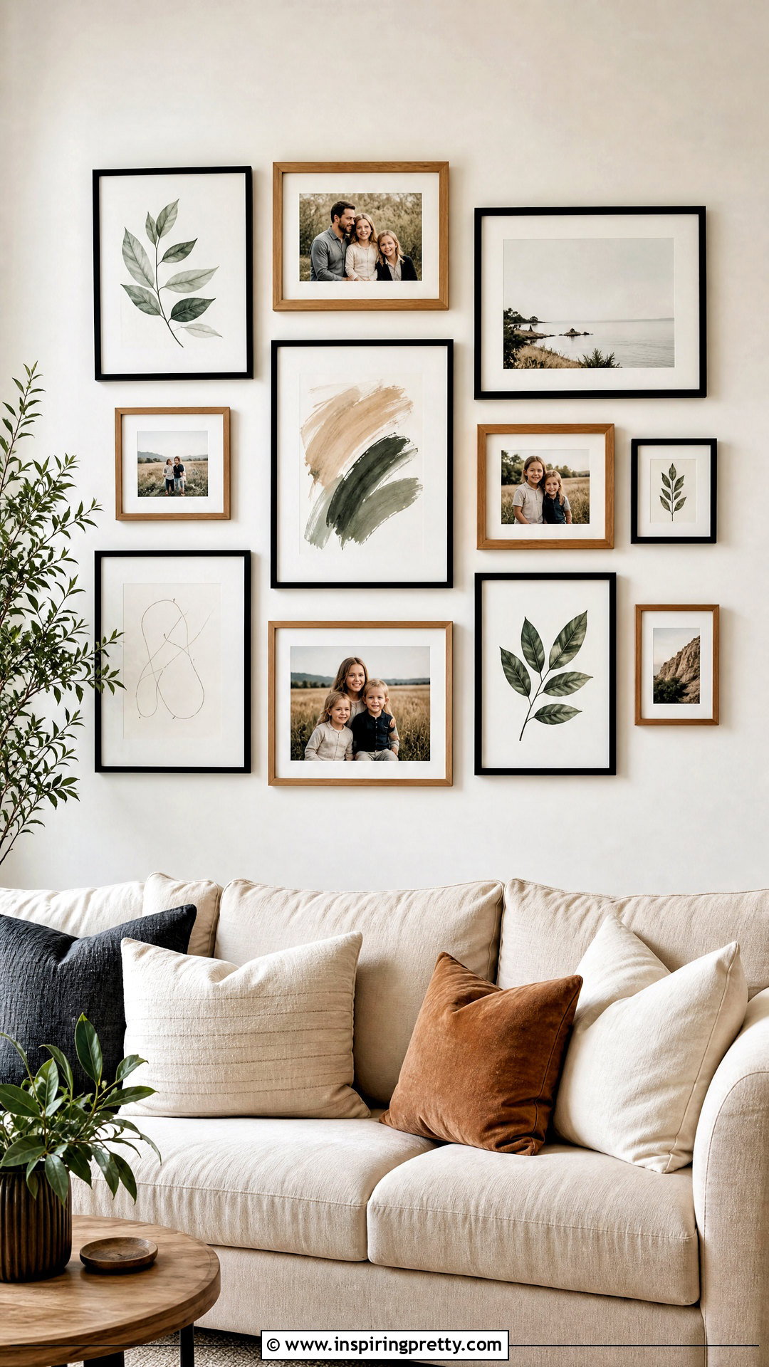 DIY Gallery Wall - 50 top diy ideas
