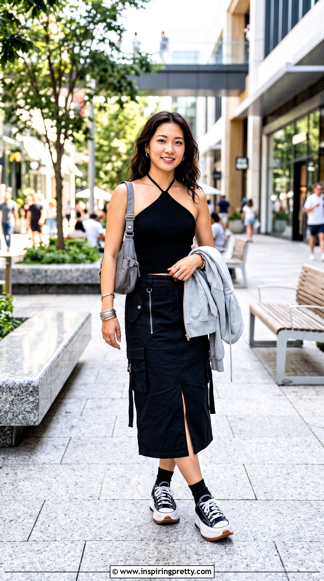 DIY Halter Acubi Top With Utility Skirt - 20 acubi tops diy ideas