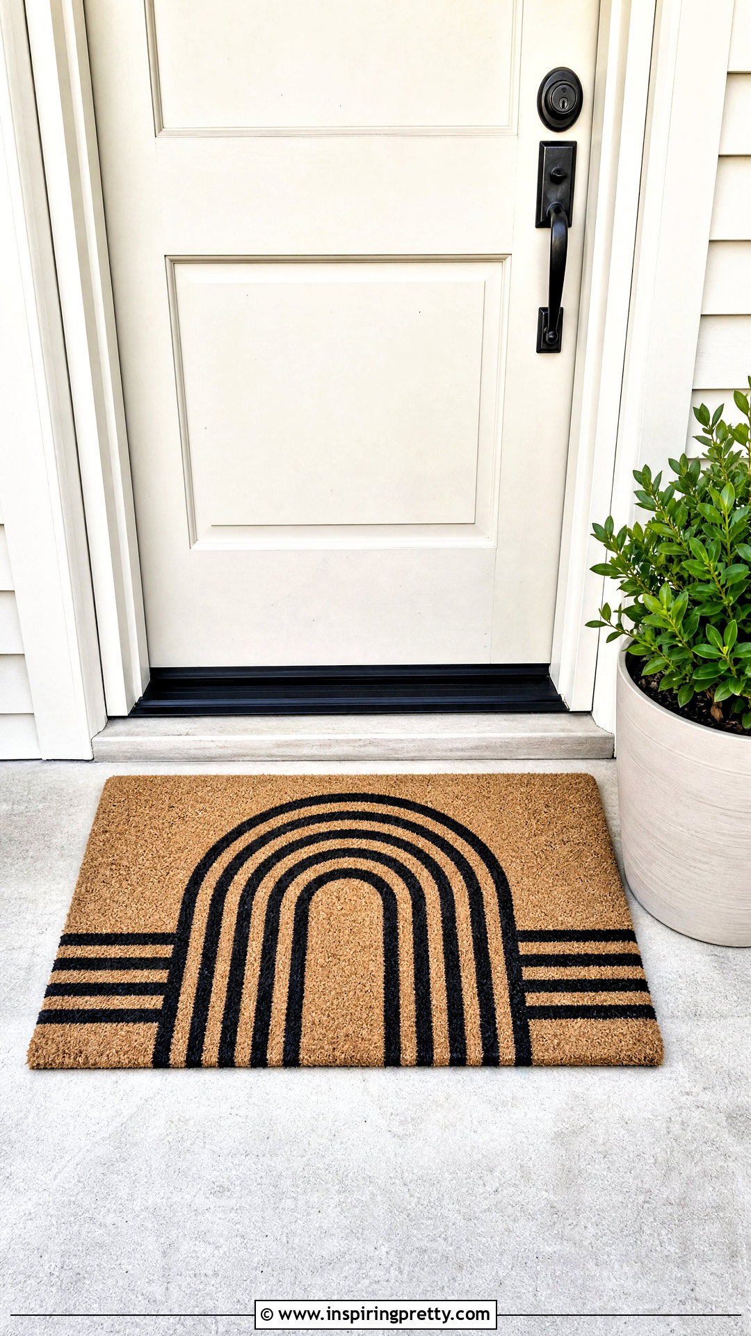 DIY Hand Painted Doormat - 50 top diy ideas