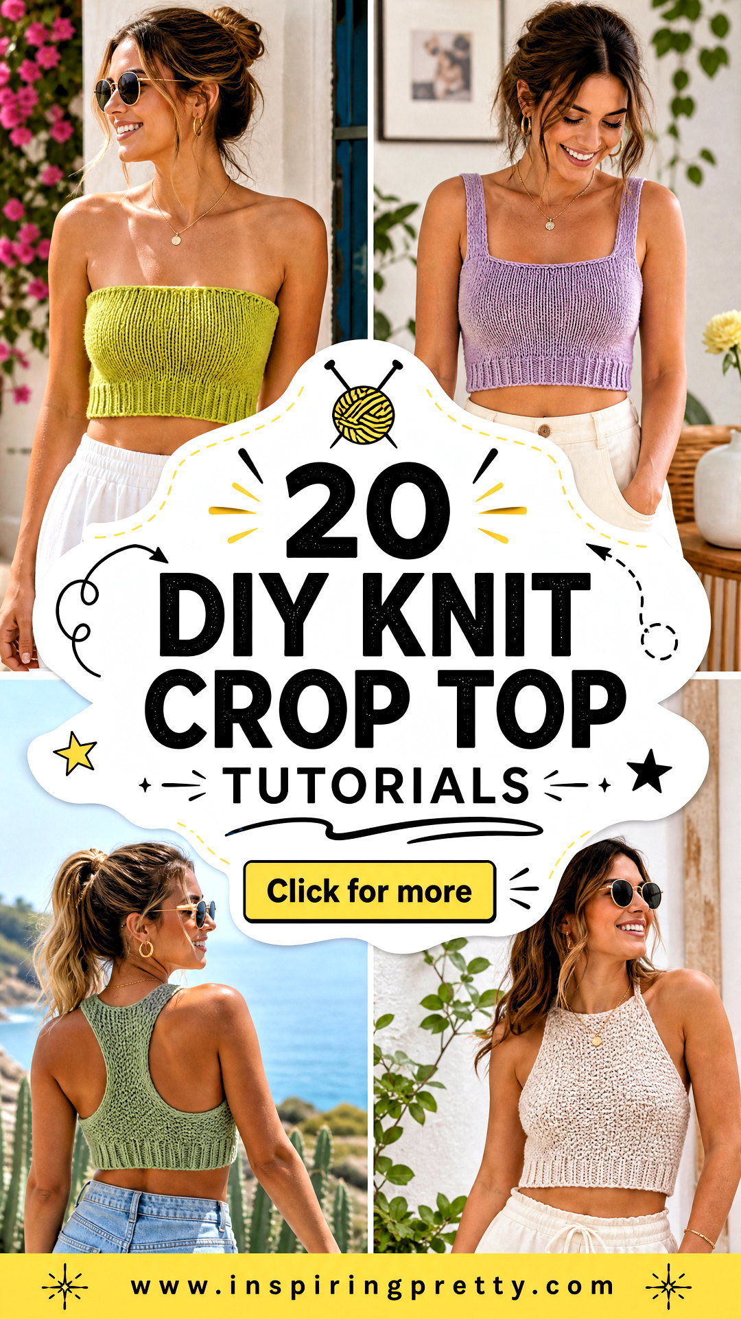 20 DIY Knit Crop Top Tutorials for Stylish Handmade Looks - 20 DIY Knit Crop Top Tutorials for Stylish Handmade Looks