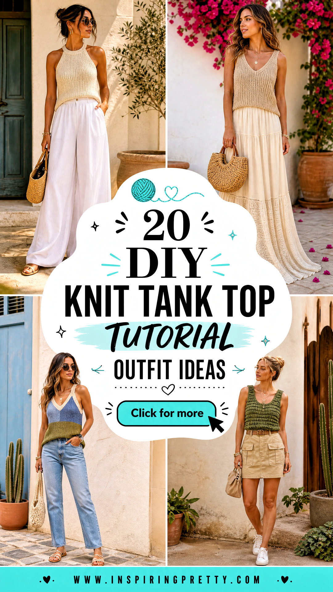 20 DIY Knit Tank Top Tutorial Outfit Ideas for Easy Summer Style - 20 DIY Knit Tank Top Tutorial Outfit Ideas for Easy Summer Style