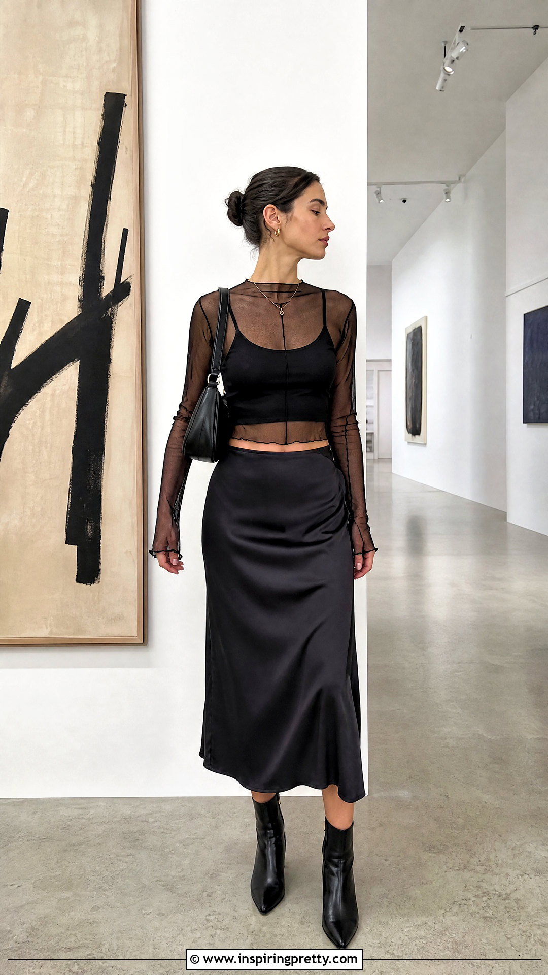DIY Mesh Layer Top With A Slip Skirt - 50 diy tops outfit ideas
