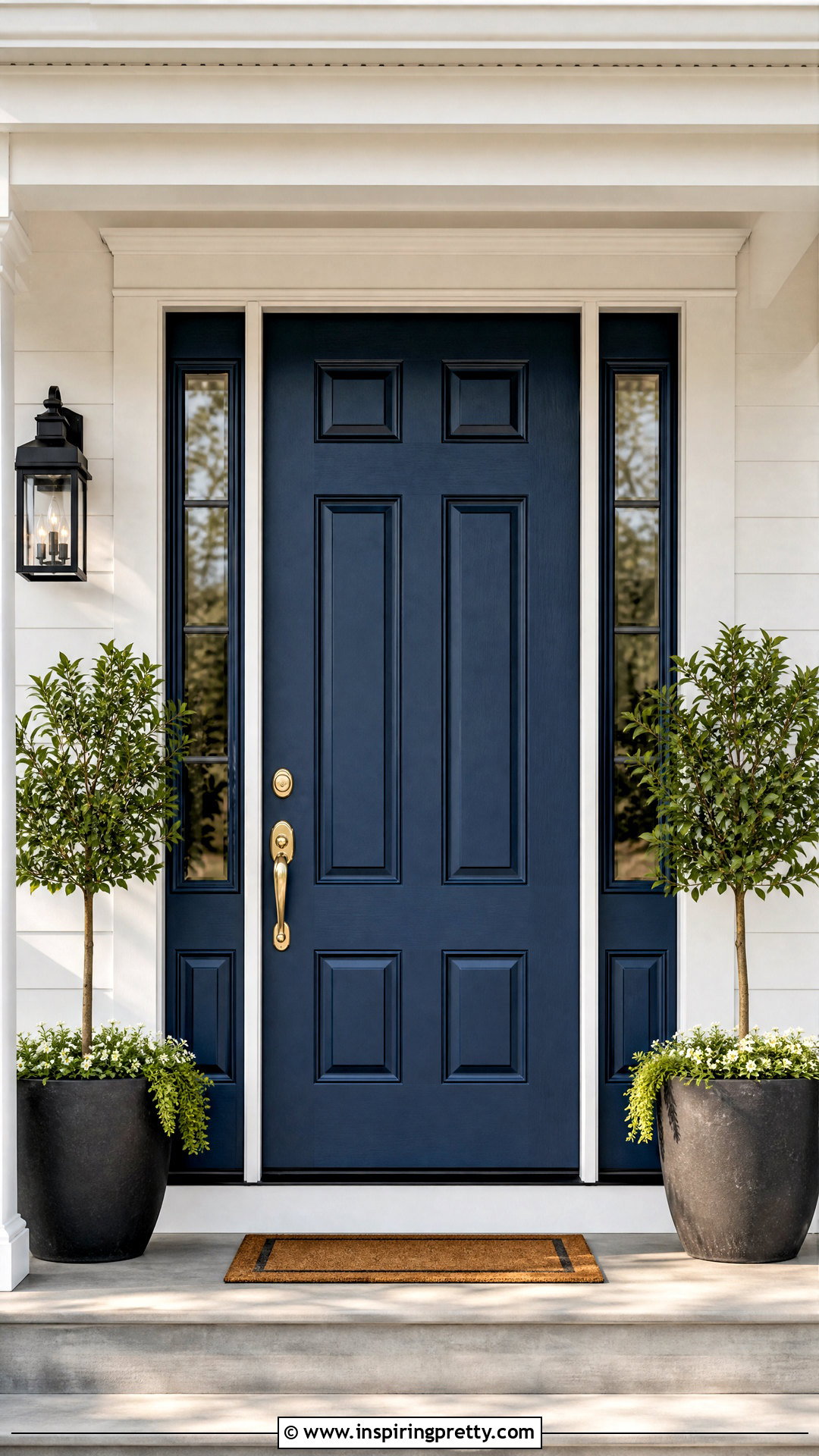 DIY Painted Front Door - 50 top diy ideas
