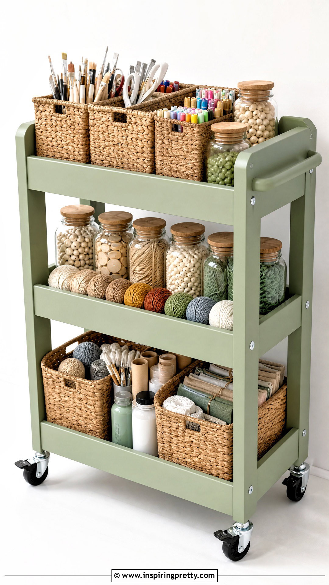 DIY Rolling Storage Cart - 50 top diy ideas