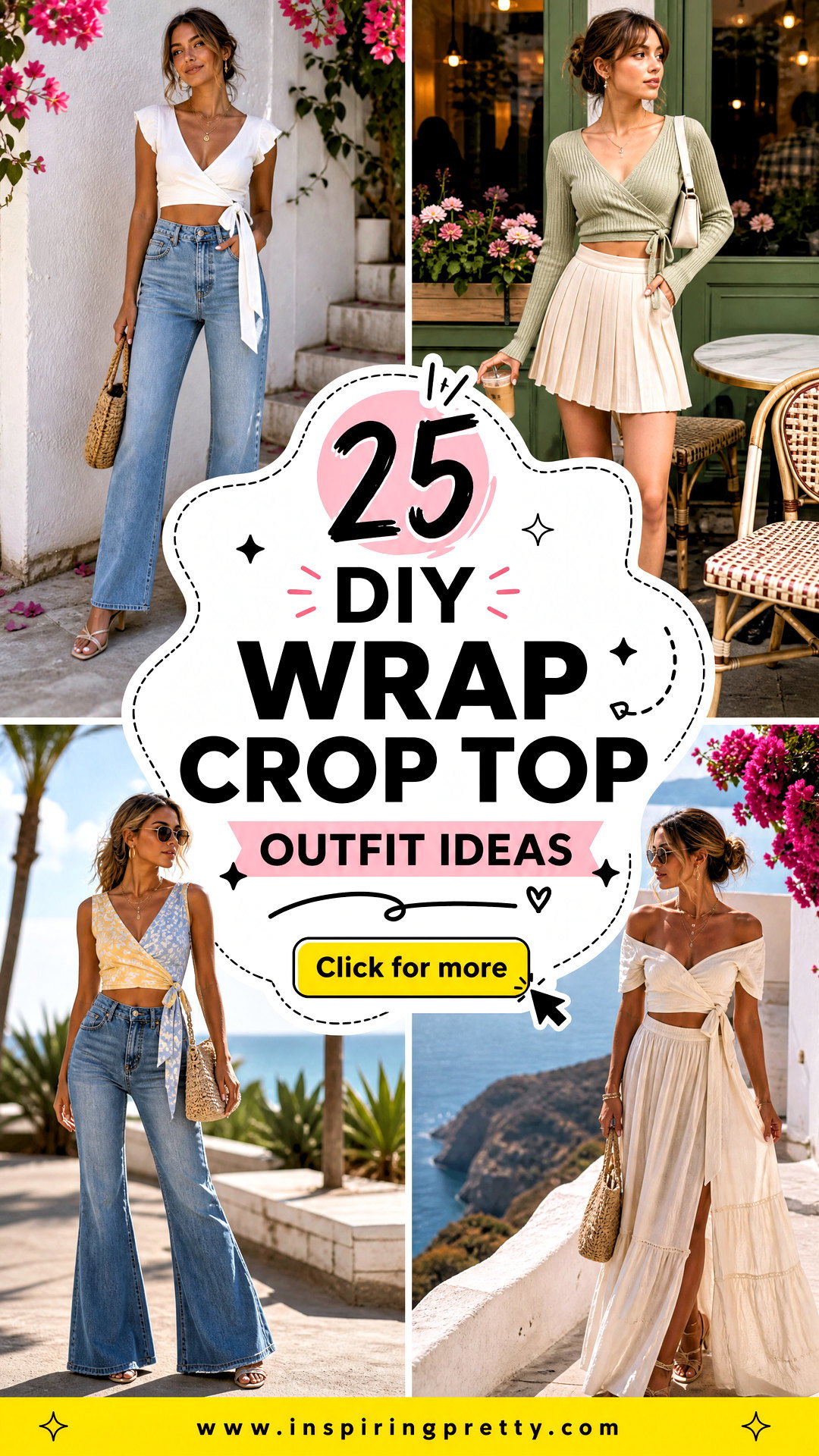 25 DIY Wrap Crop Top Outfit Ideas for Easy Summer Style - 25 DIY Wrap Crop Top Outfit Ideas for Easy Summer Style