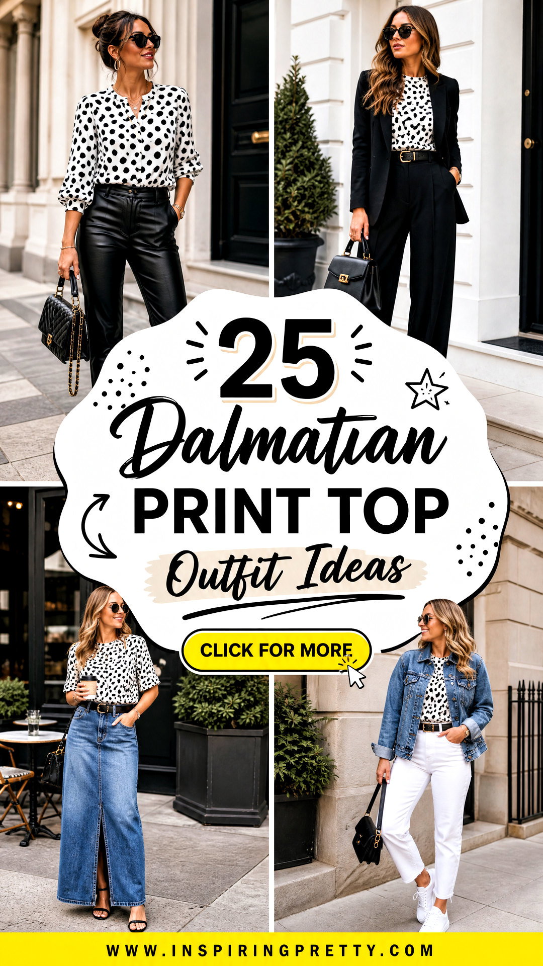 25 Dalmatian Print Top Outfit Ideas for Bold Weekend Style - 25 Dalmatian Print Top Outfit Ideas for Bold Weekend Style
