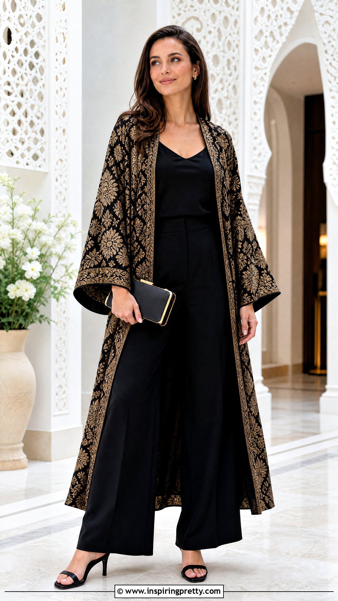 Damask Kimono Top With Camisole And Trousers - 50 damask top styles