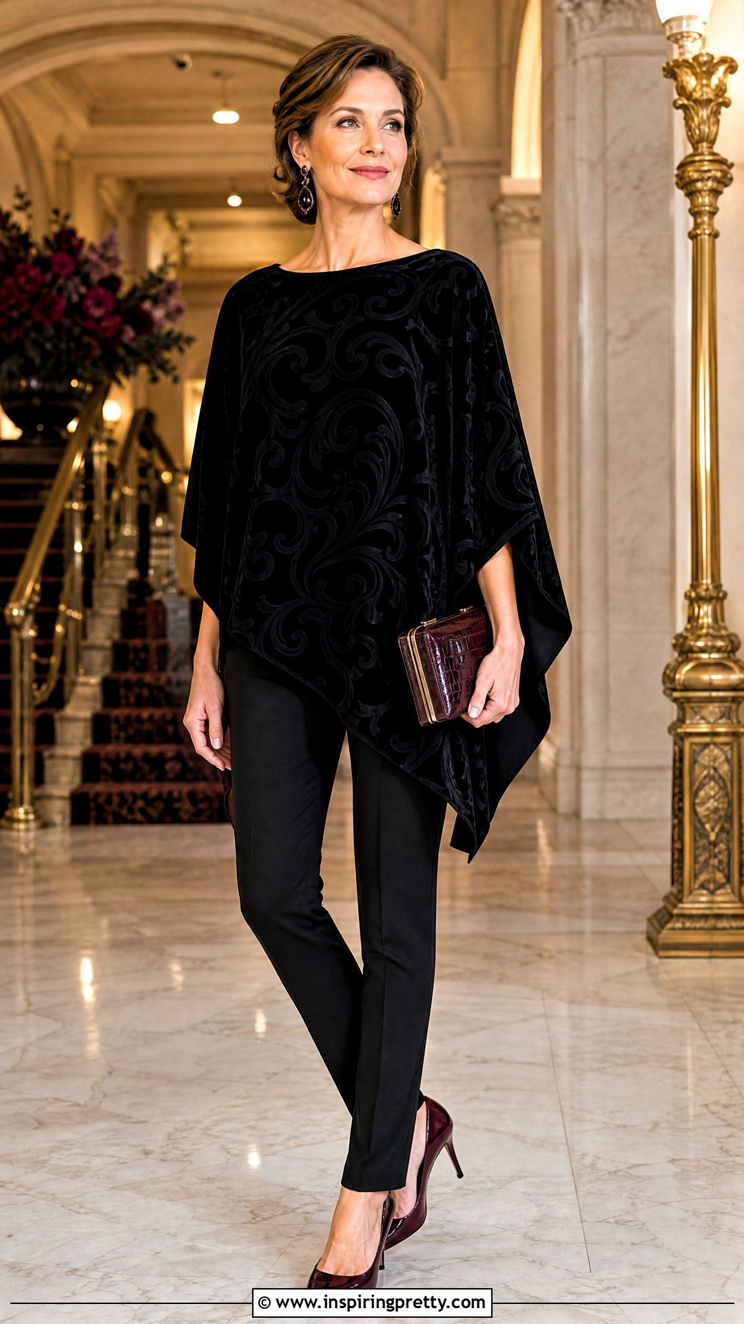Dana Buchman Velvet Poncho Top Outfit - 20 dana buchman tops for women